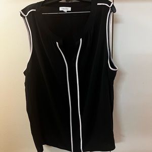 Calvin Klein Modest V-Neck Blouse